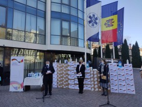 Stațiile de Urgență din țară au primit 12 tone de dezinfectanți din partea Germaniei